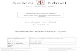 Bassenthwaite Primary School Keswick School ADMISSION ...fluencycontent2-schoolwebsite.netdna-ssl.com/File...ADMISSION POLICY 2021/22 Keswick School 3.0 ADMISSION NUMBER 3.1 The Pupil