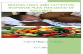 NIGERIA FOOD AND NUTRITION RESPONSE PLAN FOR COVID-19 … · Food and Nutrition Communication Framework/plan This section outlines the communication requirements for the COVID-19