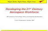 Developing the 21 Century Aerospace Workforceweb.mit.edu/ctpid/lara/pdfs/CTPIDLunch.pdf · Ø Case studies (6) Ø Collective bargaining contract analysis Ø Archival data analysis.