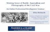 Making Sense of Battle: Journalism and Photography of the ...americainclass.org/.../WEB-Journalism_presentation.pdf · Making Sense of Battle: Journalism and Photography of the Civil