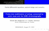 Finite-time stabilization of strings connected by point ...benasque.org/2015pde/talks_contr/277_Ghada_presentation.pdf · Simulated moving bed (SMB) chromatography Partial di erential