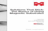 Solutions That Stick: The Basics of Using Magnetic Substrates · 2019-07-01 · In this white paper, we will explore both the benefits and the challeng-es of printing on magnetic