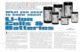 What you need to know about Li-ion Cells & Batteries€¦ · But lithium-ion battery technology is rather different from the earlier bat - tery types and so these cells and batter