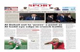 SPORT - The Peninsula · 11/12/2018  · goal fest thrashing Al Shahania 4-1, after a brace from record- ... fan to come in numbers in support of their team. “Al Duhail are leading