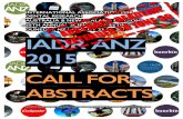 IADR ANZ 2015 Call for Abstracts final · IADR ANZ 2015 CALL FOR ABSTRACTS 2 IMPORTANT DATES TO REMEMBER Abstract submission site opens: 19 March, 2015 Abstract submission deadline: