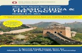 Ohio State Alumni Tours presents CLASSIC CHINA & THE YANGTZE China an… · 3 days/2 nights for $245 total price Single Supplement: $195 Spend additional time exploring dynamic Shanghai,