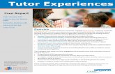 Tutor Experiences - Reading Partners - | Reading Partners · 2017 program year, tutors were asked to complete the Tutor Experiences Survey, which was designed to better understand
