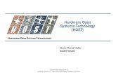 Hardware Open Systems Technology (HOST) · hardware management and monitoring capabilities . Logical control elements for HOST-MGMT representation . Managers (chassis-level) and Participants