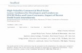High-Volatility Commercial Real Estate Loans: Guidance for ...media.straffordpub.com/products/high-volatility-commercial-real-esta… · continues, unduly burdening cash flow supported