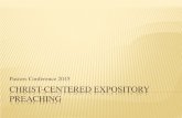 Pastors Conference 2015 CHRIST-CENTERED EXPOSITORY … · Pastors Conference 2015 . The Christ-Centered Perspective . THE BIG IDEA OF A CHRISTIAN BIBLE . A WHOLE BIBLE. Old v. New?
