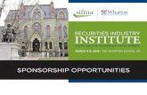 SPONSORSHIP OPPORTUNITIES - SIFMA€¦ · Seligman is a leading authority in the fields of Positive Psychology, resilience, learned helplessness, depression, optimism and pessimism.