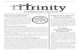 Publication of Trinity Lutheran Church •Evangelical Lutheran · PDF file 2018-05-11 · Publication of Trinity Lutheran Church •Evangelical Lutheran Church in America • trinity-ec.org
