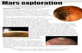 Mars exploration newsletter - ... Mars exploration Mars is the fourth planet from the Sun. The Romans named it after their god of war, beﬁtting the red planet's bloody color. The