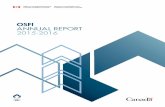 OSFI ANNUAL REPORT 2015-2016 · 2019-12-21 · OSFI ANNUAL REPORT 2015-2016 2 Superintendent’s Message . 3 ... with final calibration will be described in an advisory and implemented