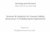 CMU SCS RI 16-722 S09sensing-sensors/S2009/.../Ned_collaborative_robo… · 29/04/2009  · Overseers Sensing Both • Pilz: SafetyEYE (developed in conjunction with DaimlerChrysler)