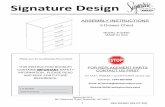 Sign ature Design05-07-20).pdf · 2020-07-09 · 5 Drawer Chest MODEL # 0245D MADE IN USA 1 ASSEMBLY INSTRUCTIONS INS-0245D (05-07-20) Sign ature Design Statesville RTA 607 Meacham