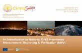 An Introduction to National GHG Inventories Measurement ... · information-sharing and capacity-development on climate change mitigation and adaptation. The specific mitigation purpose