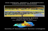 61st ANNUAL JAMES C. KIMBROUGH UROLOGICAL SEMINAR€¦ · 61st ANNUAL JAMES C. KIMBROUGH UROLOGICAL SEMINAR Society of Government Service Urologists 2014 PROGRAM BOOK January 15-19,
