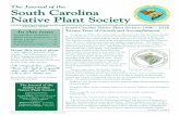 The Journal of the South Carolina Native Plant Societyscnps.org/wp-content/uploads/2016/12/SCNPS_Fall_2016.pdfannouncements, with no ads for “How to Whiten your Teeth in 10 Minutes”