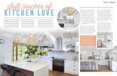 Soft touches of kitchen love - make your kitchen …...Misty whites and eggshell blues are go-to colours for summery kitchens Soft touches of Tips and tricks to make your white kitchen