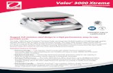 Valor TM 3000 Xtreme - wts-ltd.co.uk · Valor 3000 Xtreme is the highest precision scale in its class with complete stainless steel construction – both top and bottom housings are