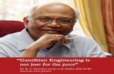 Gandhian Engineering is not just for the poor · RS: How did the Gandhian Engineering concept come about? DR. Mashelkar: In May this year, the Australian Academy in Canberra conferred