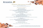 Festive Christmas Buffet - Pirita Marina Hotell · PDF file Christmas buffet 1 Starters and salad Shrimp and pineapple salad Wilde mushroom salad Iceberg lettuce salad, herb and lemon