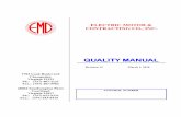 QAM Quality Manual - EMC · 19 training 21 20 qualification of inspection and test personnel (safety-related) 22 21 qualification of auditors 22 22 servicing 23 23 contract review