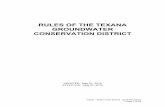 RULES OF THE TEXANA GROUNDWATER CONSERVATION DISTRICT€¦ · TGCD – Rules of the District –2015 Revisions | Page 1 of 63 RULES OF THE TEXANA GROUNDWATER CONSERVATION DISTRICT