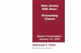 New Jersey N2K Hour: Preventing Claims...New Jersey Tideland Claims •If the Grant covers the entire area claimed by the State, show the Grant as an exception on Schedule B as follows:
