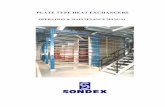 PLATE TYPE HEAT EXCHANGERS - AEC Online Manual R2.pdf · 4.1 Identification of the heat exchanger All plate type heat exchangers supplied by SONDEX are provided with a name plate.