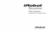 200 Series - Find answers | iRobot Customer Care · 2016-08-04 · Important Tips • Before using Scooba for the first time, plug in and charge Scooba until green light on charger