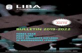 LIBA · 2019-05-22 · liba in pursuit of excellence & ethics bulletin 2019-2022 three-year part-time post-graduate diploma in management (pgdm) loyola institute of business administration,