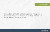 Canada’s COVID-19 Emergency Response€¦ · The COVID-19 Emergency Response Act received Royal Assent on March 25, 2020 and was amended by the COVID-19 Emergency Response Act No.2,