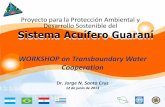 WORKSHOP on Transboundary Water Cooperation · Santa Cruz, Jorge N. Acuífero Guaraní: propuesta de Acciones Hidrogeológicas en Concordia ( AR) – Salto (UY), acompañando el Acuerdo