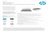 Datasheet HP Tango X - CNET Content Solutions€¦ · Built to match the way you live and designed to use with the HP Smart app, Tango X helps you stay a step ahead by connecting