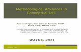 Methodological Advances in Conceptual DFTwe.vub.ac.be/~algc/algc_new/Geerlings/watoc 2011... · Methodological Advances in Conceptual DFT Paul Geerlings 1, Nick Sablon 1, Frank De