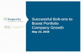 Successful Bolt-ons to Boost Portfolio Company Growth Insperity Webinar.pdfCase Study: Stone Calibre • Consistent benefits management, payroll & HR administrative resources across