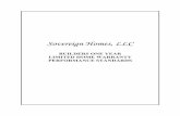 Sovereign Homes, LLC€¦ · sovereign homes, llc builders one year limited home warranty performance standards