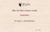 After You Public Company Limited Presentationau.listedcompany.com/misc/presentation/20180706-au-presentation... · 06/07/2018  · After You Public Company Limited Presentation For