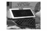 Driver’s Guide for the CRATE TAXI TX-30E...drive! 2 CRATE TAXI • TX-30E CONGRATULATIONS! You are now the proud owner of the Crate TX-30E battery powered ampli-fier. At last, you