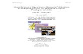 Quantification of Open Source Research Publications in ... · SRS Technologies TR03-557 Quantification of Open Source Research Publications in Biological Sciences for Biological Weapons