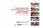 Worldwide prevalence of anaemia - WHO · 2019-04-11 · Preface Anaemia is a public health problem that affects populations in both rich and poor countries. Although the primary cause