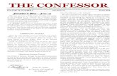 THE CONFESSOR...1 THE CONFESSOR A Publication of St. Edward the Confessor Catholic Church VOLUME 30, NUMBER 6 JUNE 2020 Founder’s Day—June 1st This year on June 1, 2020, marks