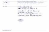 AIMD-98-133 Financial Management: Profile of Defense Finance … · 2011-09-29 · financial management-related positions during most of their DOD careers. One of the executives also