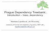 Prague Dependency Treebankufal.mff.cuni.cz/~lopatkova/2017/docs/1-intro-trees.pdf · 1,n. 2} connected no cycles, no loops no more than 1 edge between any two different nodes ⇔