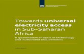 Towards universal electricity access in Sub-Saharan Africa · 2019-09-16 · Towards universal electricity access in Sub-Saharan Africa A quantitative analysis of technology and investment