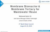 Membrane Bioreactor & Membrane Tertiary for Wastewater Reuse · 2020-05-02 · Water & Effluent Treatment IC Sensitivity: LNT Construction Internal Use Membrane Bioreactor & Membrane