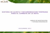 Presentación de PowerPoint - ICAFE · 2017-12-15 · • Las condiciones climáticas actuales son cambiantes de acuerdo a la región cafetalera. ... NACIONAL 18,2 10,5 7,3 3,4 2,7