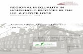 REGIONAL INEQUALITY IN HOUSEHOLD INCOMES IN THE …...Table 1 and Chart 1 show that the regional inequality in the primary balance is substantially greater than the inequality after